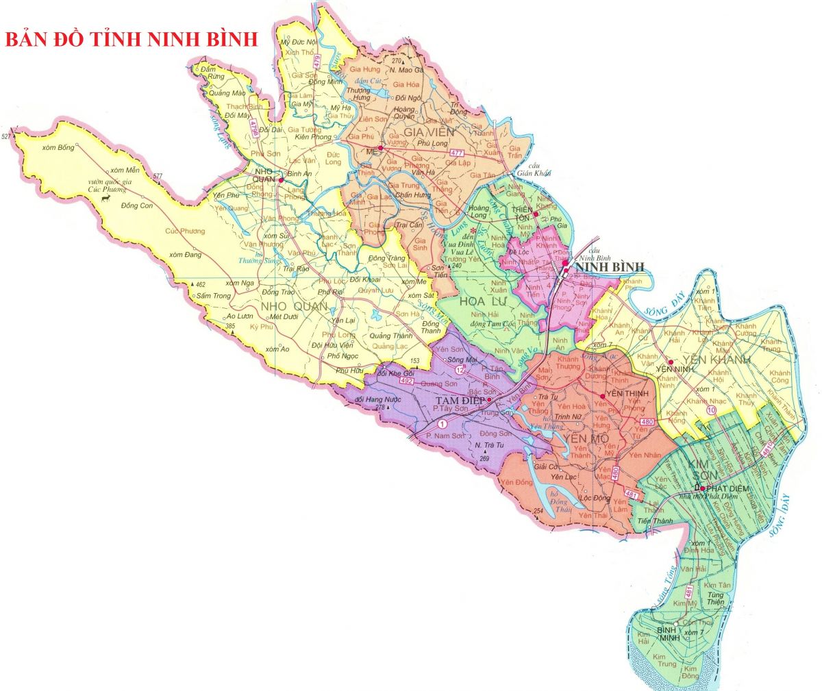 Bản đồ Ninh Bình